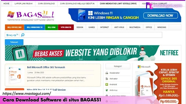 Cara Download Software di situs BAGAS31