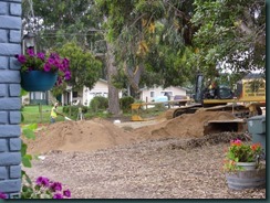 Sewer pipe install, my house 030