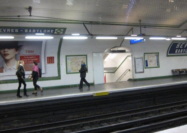 paris metro sign. The Metro is a goldmine of