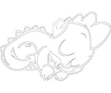 #7 Spike Coloring Page