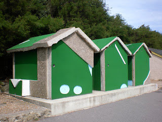 The '18 Holes' Crazy Golf art installation by Richard Wilson in Folkestone