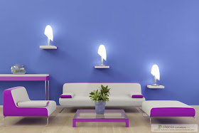 Purple Living Room Design Ideas photo