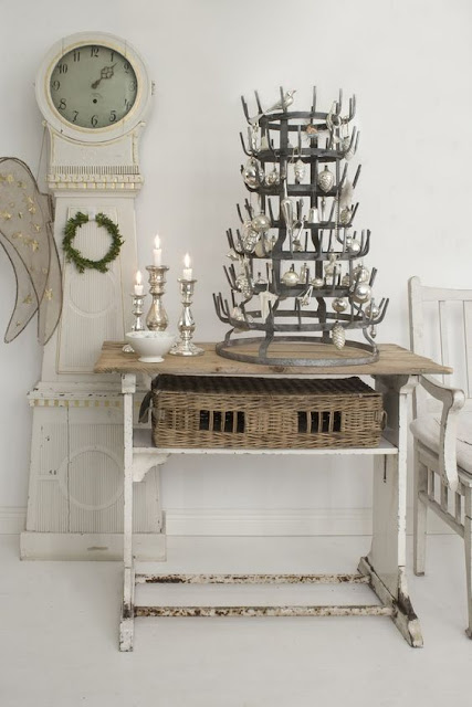 Swedish Farmhouse Christmas Decorating Interior Design