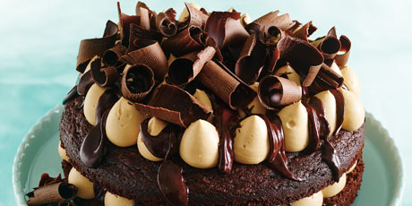 Caramel Whipped Cream Chocolate Cake