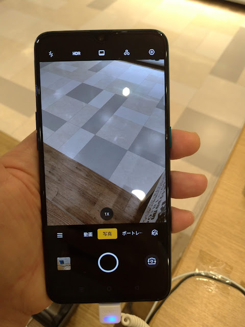 OPPO Reno A カメラアプリ