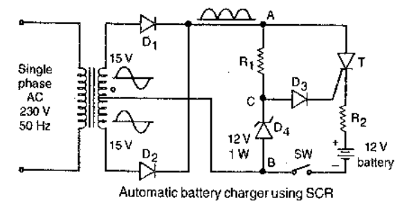 SCR Otomatik Akü Şarj Devresi