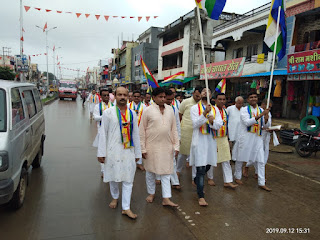 पर्यूषण पर्व का समापन जैन समाज की शोभायात्रा के साथ हुआ