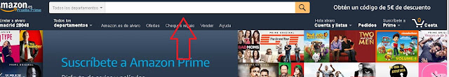 boton de busqueda en la web de Amazon