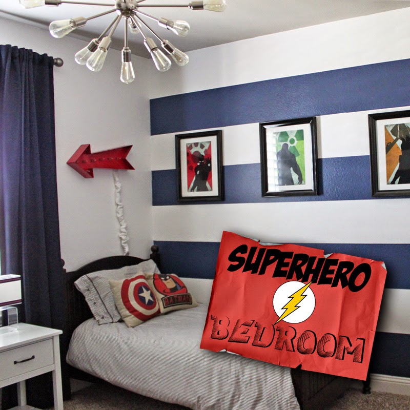 a little of this a little of that Boys Superhero Room Tour