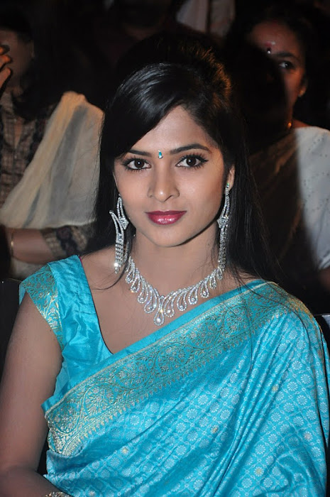 madhumitha transparent silk saree photo gallery