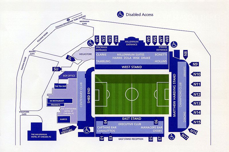 Haciendo historia: Stamford Bridge ~ Chelsea FC Azul