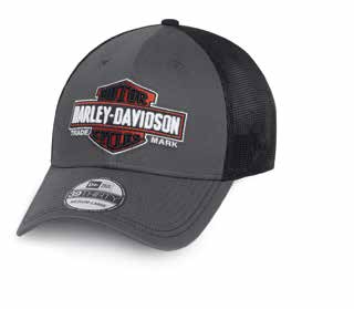 http://www.adventureharley.com/harley-davidson-trademark-39thirty-trucker-cap-gray