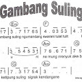 Lirik Lagu Gambang Suling dan Artinya