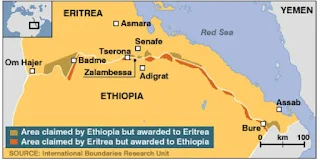 Ethiopia Eritrea borders