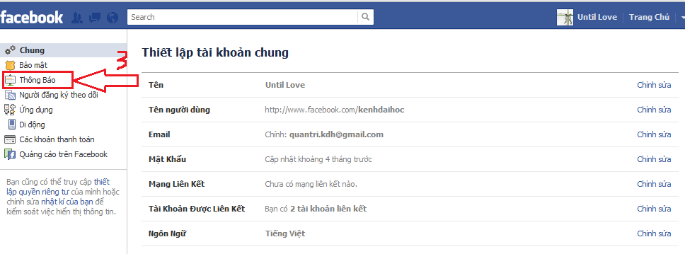 Cách chặn Facebook gửi mail thông báo cho bạn 1