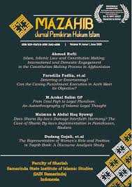 Mazahib Jurnal Pemikiran Hukum Islam