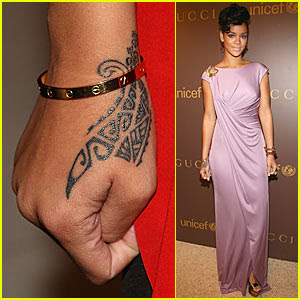 Rihanna Tribal Tattoo Design 