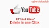How to delete YouTube liked videos in just one click?