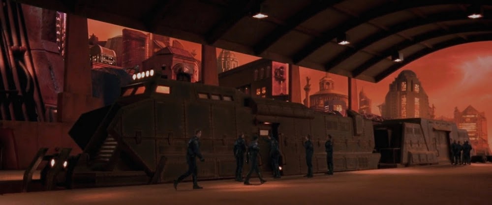 Brutalist architecture in Ghosts of Mars movie