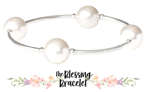 Made As Intended White Pearl Blessing Bracelet - Jewelry - Hallmark