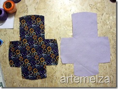 artemelza - bolsa de feltro duplo