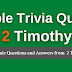 Telugu Bible Quiz Questions and Answers from 2 Timothy