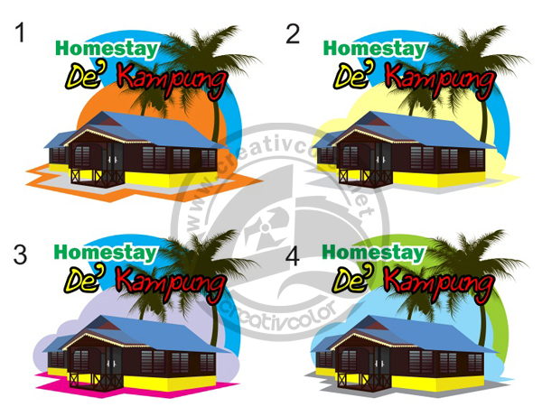 [ LOGO ] : Homestay De Kampung - CreativColor ~ Bicara 