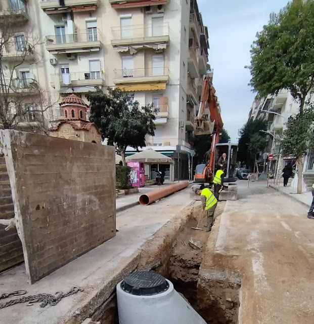 Θεσσαλονίκη: Τμήμα της θεμελίωσης του βυζαντινού τείχους αποκαλύφθηκε στην οδό Αρμενοπούλου