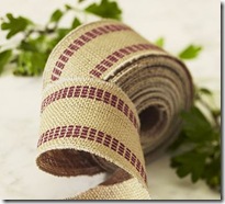 Burlap Ribbon Pottery Barn