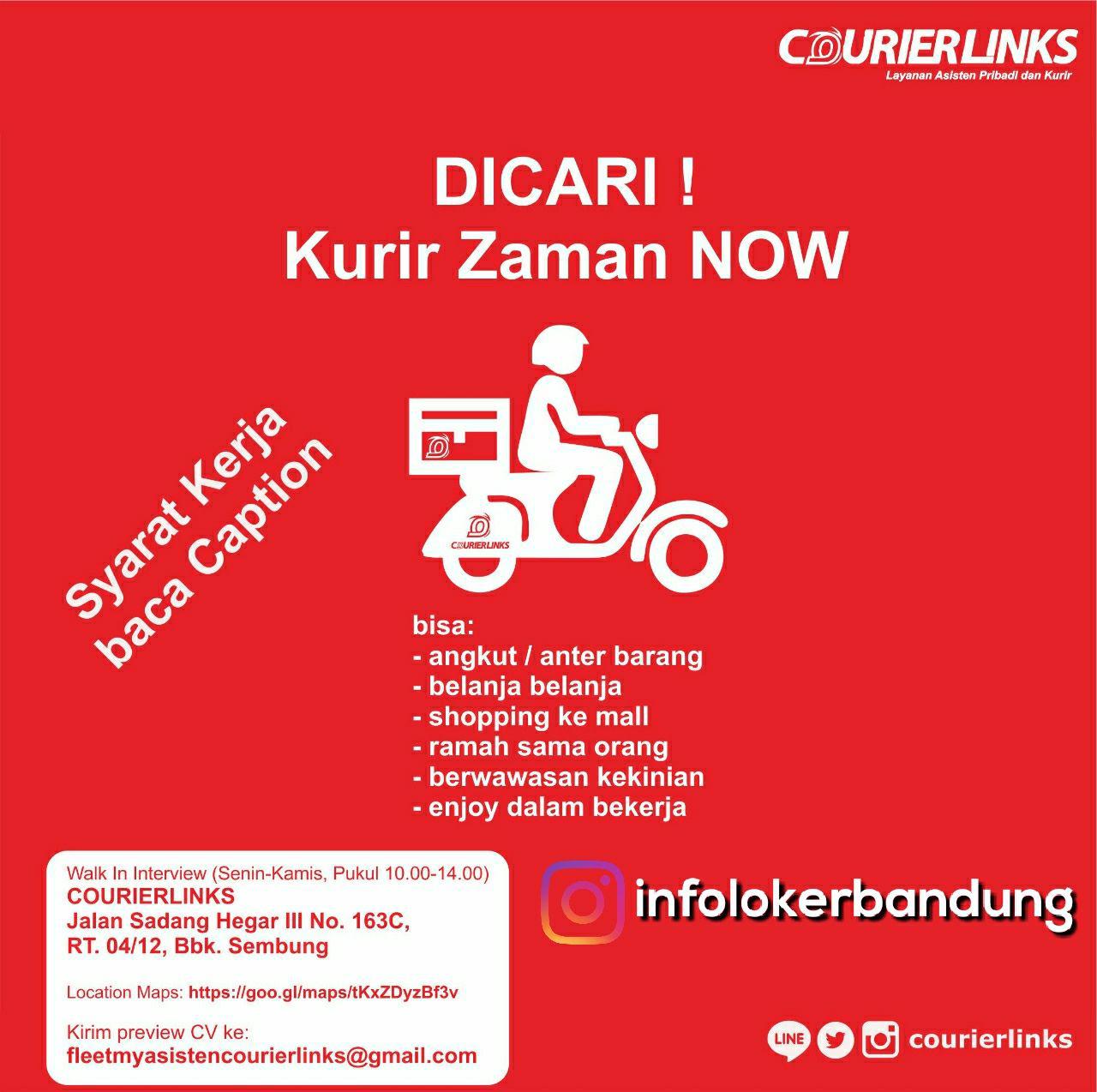 Lowongan Kerja Courier Links Bandung Desember 2017 - Info 