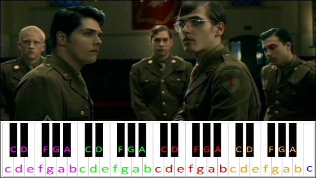 The Ghost Of You by My Chemical Romance Piano / Keyboard Easy Letter Notes for Beginners