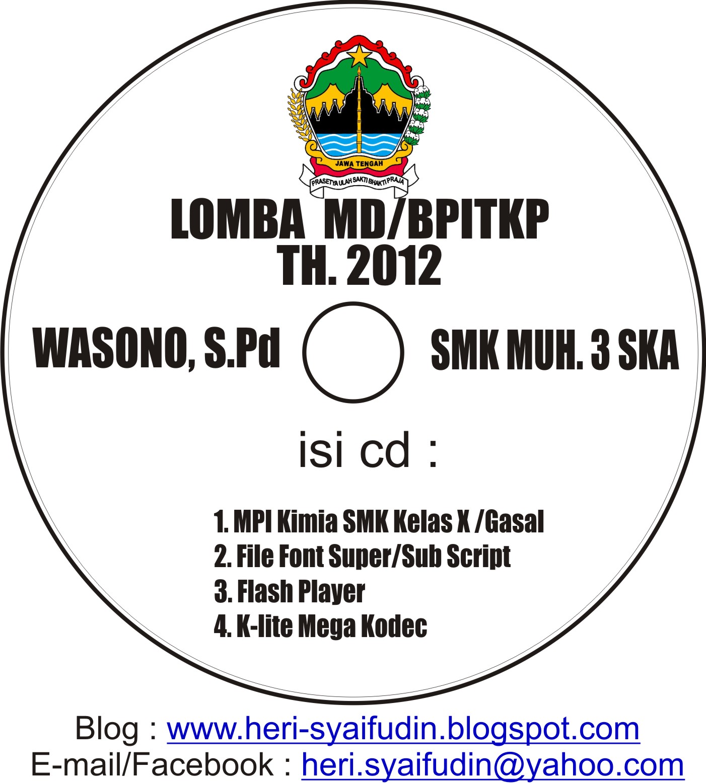 Download Format Label CD CorelDraw SMK Muhammadiyah 3 