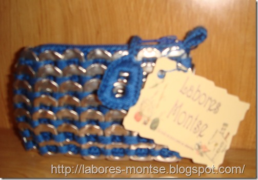 monedero pequeño azul