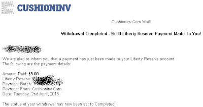 18th Cushioninv Payment Proof