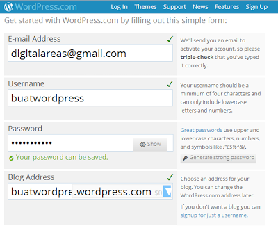 Cara Membuat Blog di Wordpress