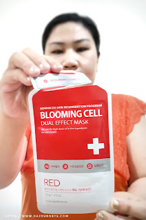 Review Blooming Cell Dual Effect Mask Red