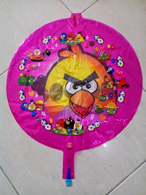 Balon Foil Character Transparan Isi Angry Bird Kuning