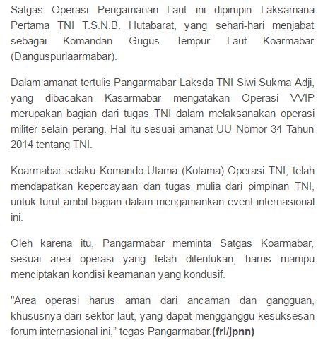 TNI Siaga, Delegasi Dari 100 lebih Negara Akan Padati Jakarta Besok - Commando