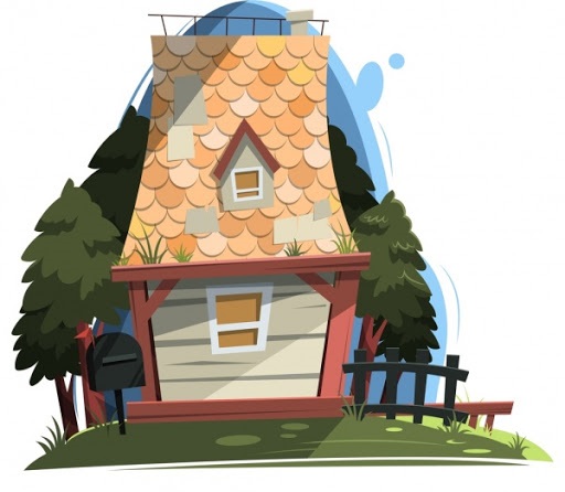 gambar rumah kartun animasi