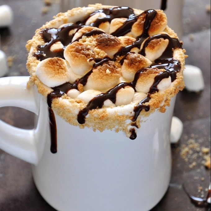 S’MORES HOT CHOCOLATE + CHARITY WATER E-COOKBOOK #drinks #hotchocolate