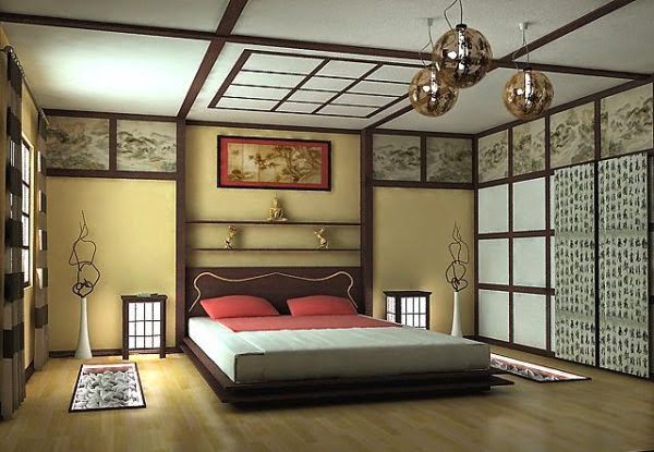 Japanese style bedroom interior design