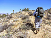 Approaching the summit of Warren View, Black Rock Canyon, Joshua Tree National Park