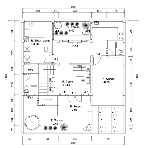 Desain Rumah Minimalis 1 Lantai 10 X 20 - Foto Desain 