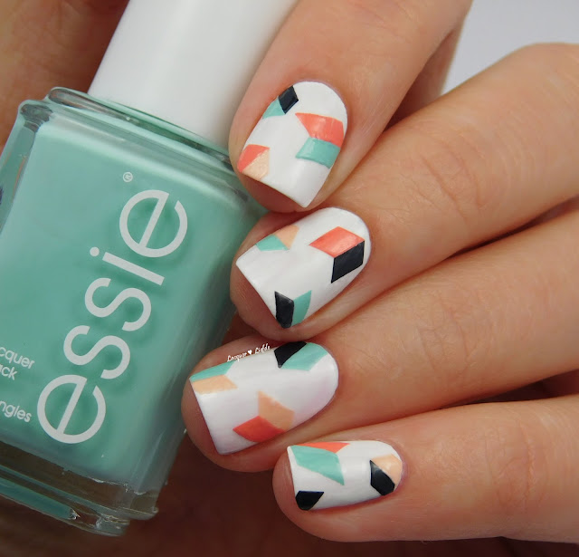 Essie Geometric Nail Art