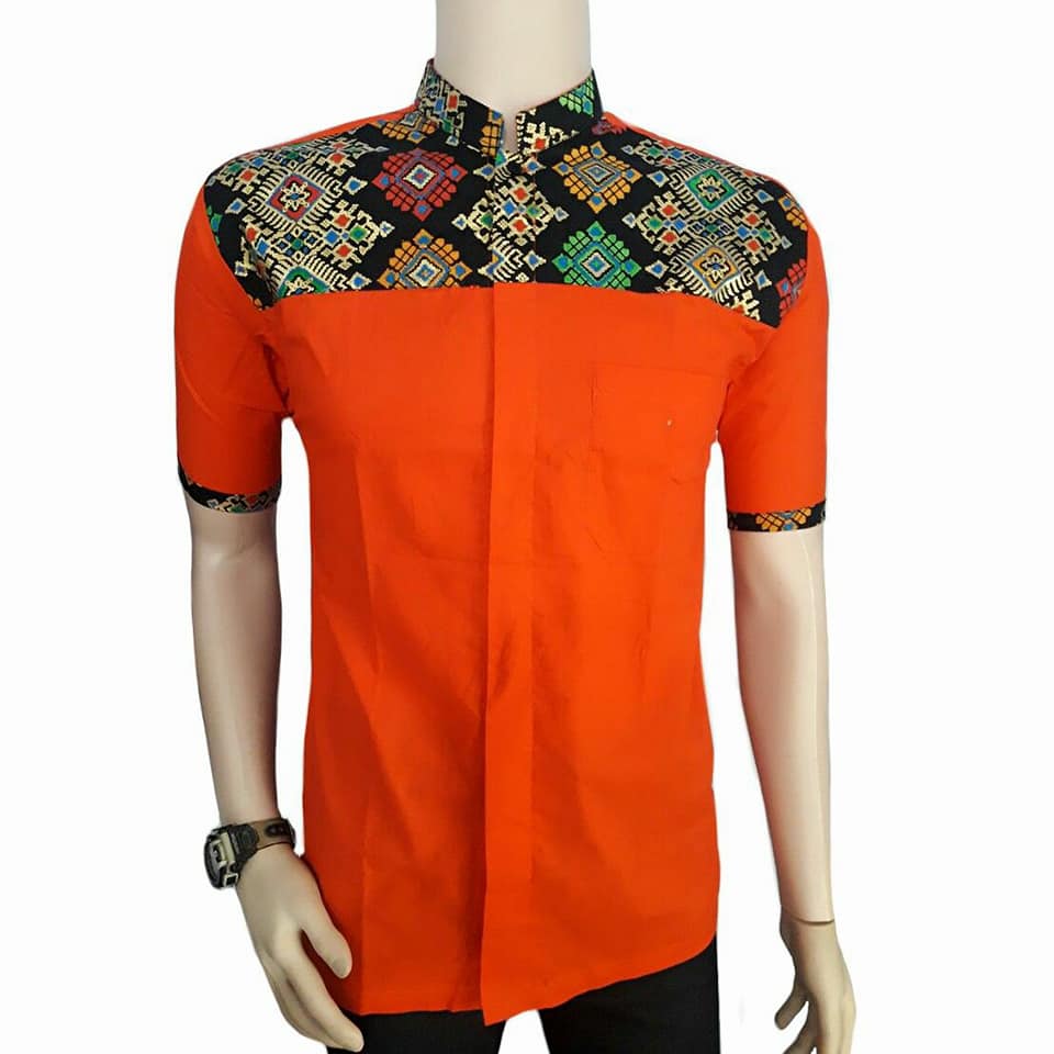 20 Model  Baju  Batik  Pria Kombinasi  Terbaru Mesin Jahit