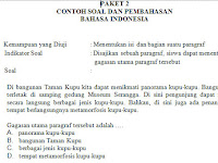 Contoh Soal US SMP/Mts B.Indonesia Paket 2