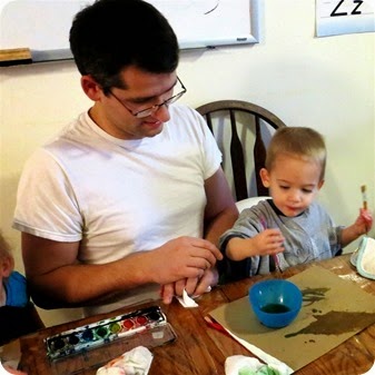 Painting with Daddy