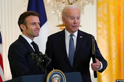 Joe Biden dan Emmanuel Macron Janji akan Dukung Ukraina untuk Hadapi Rusia