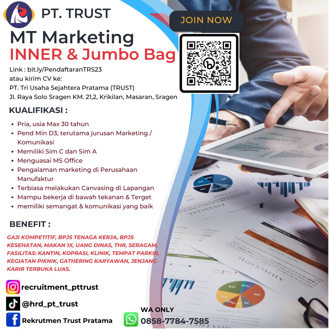 Loker Sragen Update di PT Tri Usaha Sejahtera Pratama