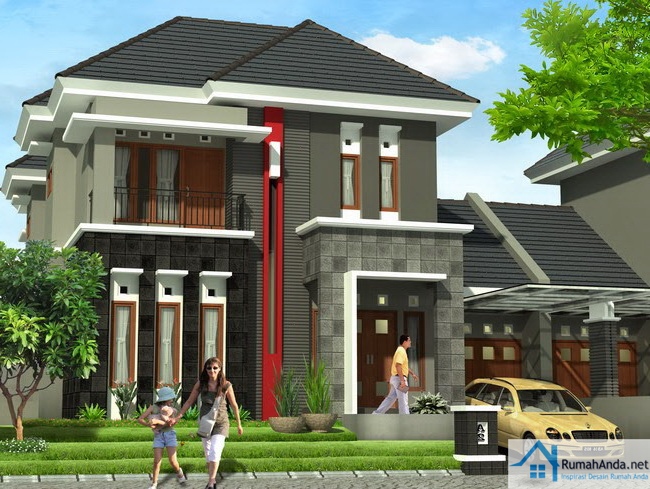 50 Model  Desain  Rumah  Minimalis 2  Lantai  Desainrumahnya com